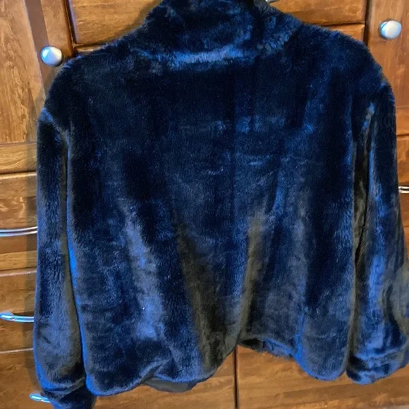 Faux fur swing coat - Picture 3 of 5